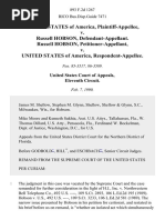 United States v. Russell Hobson, Russell Hobson v. United States, 893 F.2d 1267, 11th Cir. (1990)