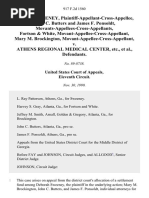 Deborah Sweeney, Plaintiff-Appellant-Cross-Appellee, John C. Butters and James F. Ponsoldt, Movants-Appellees-Cross-Appellants, Fortson & White, Movant-Appellee-Cross-Appellant, Mary M. Brockington, Movant-Appellee-Cross-Appellant v. Athens Regional Medical Center, Etc., 917 F.2d 1560, 11th Cir. (1990)