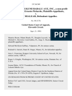 Church of The Lukumi Babalu Aye, Inc., A Non-Profit Corporation and Ernesto Pichardo v. City of Hialeah, 2 F.3d 369, 11th Cir. (1993)