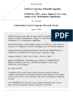 United States v. Sigma International, Inc., D.B.A. Sigma U.S.A., Inc., Charles Sternisha, 287 F.3d 1325, 11th Cir. (2002)