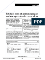 Estimate Costs of Heat Exchangers