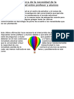 Análisis Cerca de La Necesidad de La Interactividad Entre Profesor y Alumno