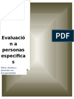 Evaluación A Personas Especificas