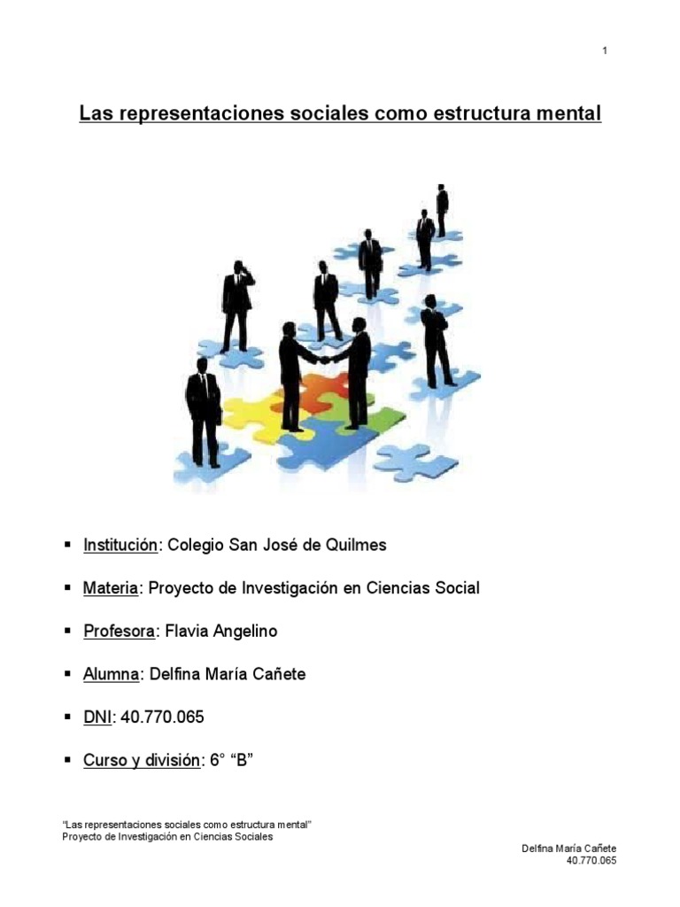 Las Representaciones Sociales Como Estructura Mental | PDF ...