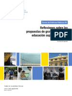Reflexiones Sobre Las Propuestas de Gratuidad Para La Educacion Superior en Chile