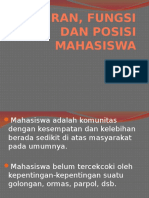 Ringkasan Peran, Fungsi Dan Posisi Mahasiswa