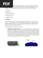 Gas Defects:: These Are Spherical, Flattened or Elongated Cavities