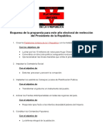 El Esquema de La Propuesta Para Este Año Electoral de Reelección Del Presidente de La