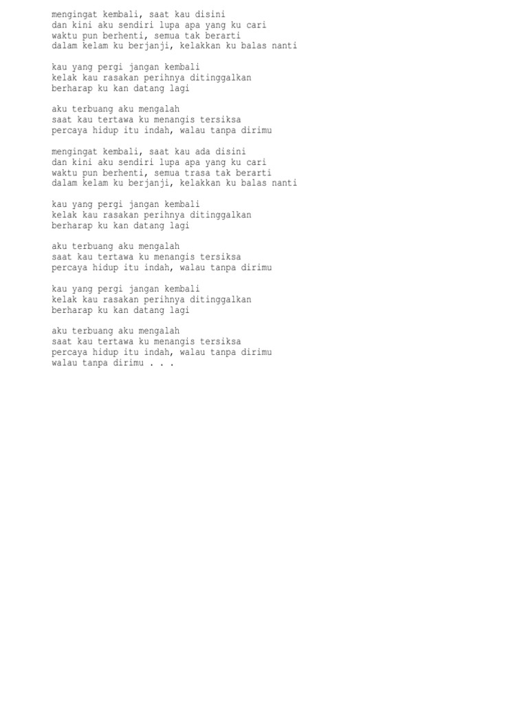 Lirik Dochi Dalam Kelam scribd