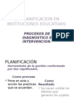 La Planificacion en Instituciones Educativas