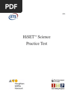 Hiset Science Practice Test