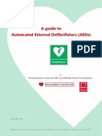 A Guide To Automated External Defibrillators (Aeds) : Resuscitation Council (Uk) and British Heart Foundation