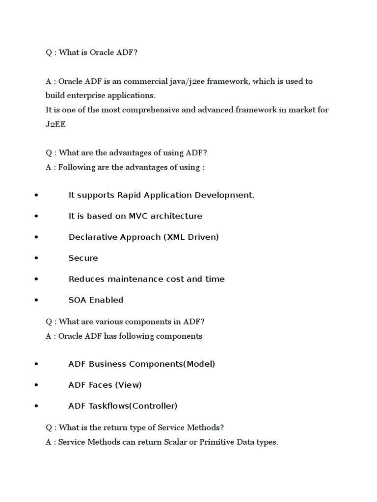 Oracle ADF: A Developer's Guide | PDF | Computers | Technology ...