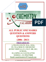 XII Chemistry Public One Marks (2006-2013) (1)