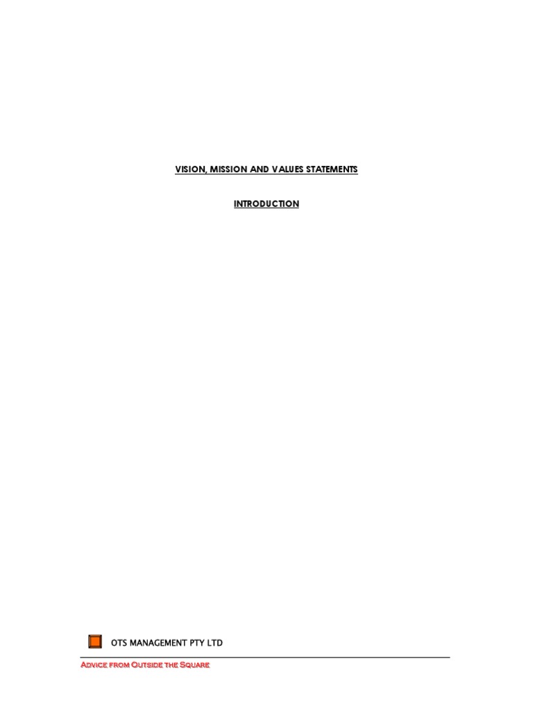 Vision Mission Values Download Free Pdf Psychological Concepts