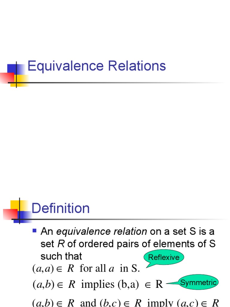 geometrical meaning of equivalence relation