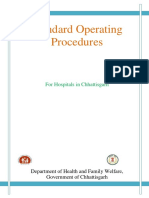 Standard Operating Procedures For Hospitals in Chhattisgarh