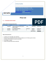 Price List: Industrial Products World-Class Quality