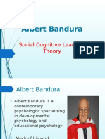 Albert Bandura: Social Cognitive Learning Theory