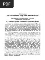 Intelectual and Political Roots of Older Austrian sSchool