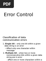 Error Control