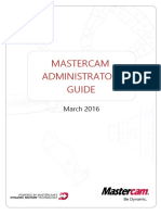 Mastercam Administrator Guide: March 2016