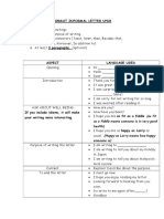 Format Informal Letter Upsr