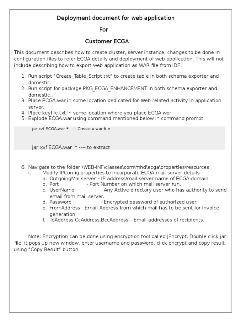 Deployment Document-Oracle Weblogic | PDF | Websites | Hypertext ...
