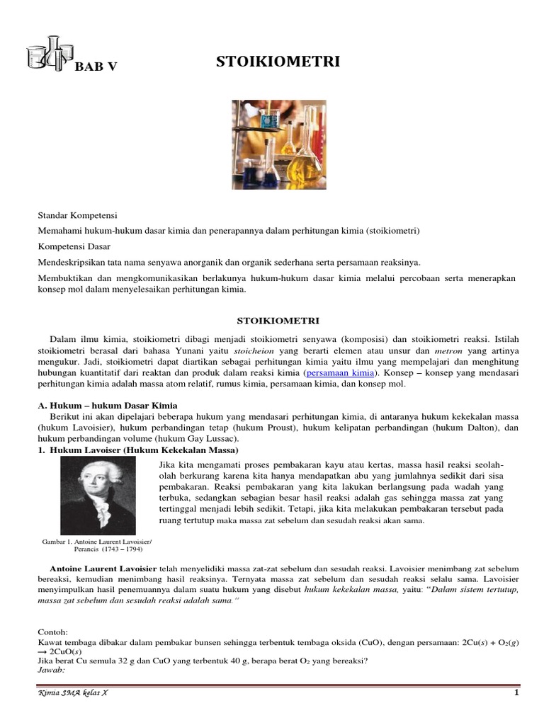 Stoikiometri | PDF | Sains & Matematika | Metode & Bahan Ajar