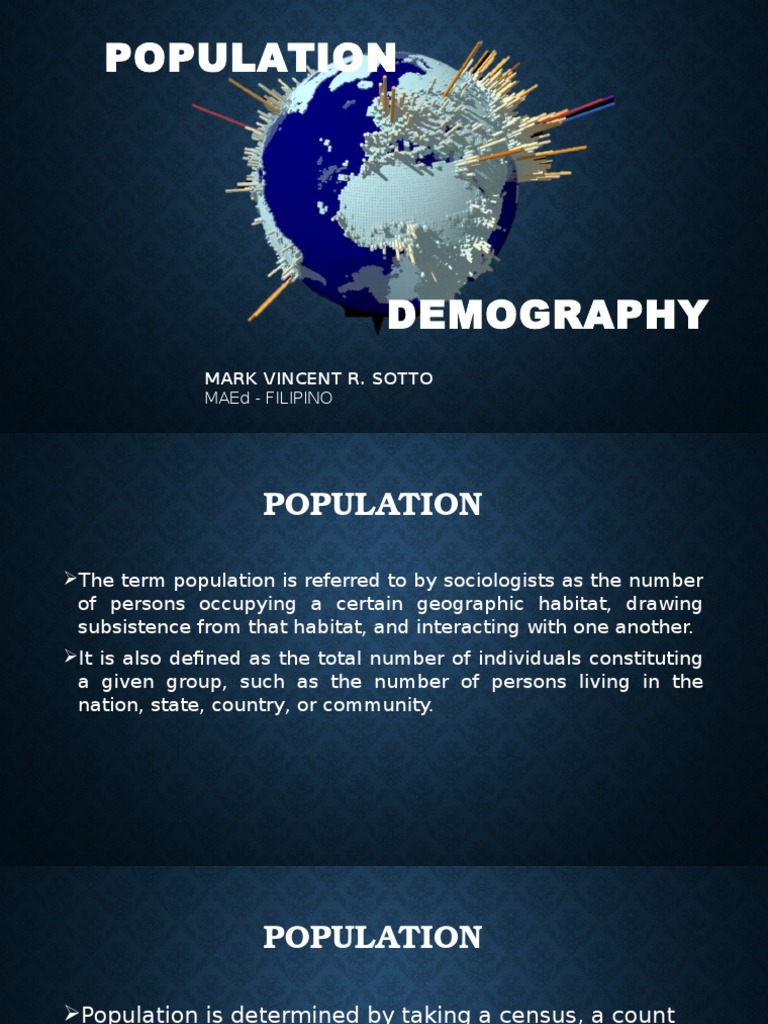 Understanding Demography and Population | PDF | Demography | Population