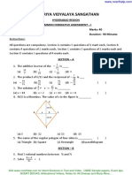Cbse Sample Papers For Class 8 Mathematics FA 1 WITH SOLUTION