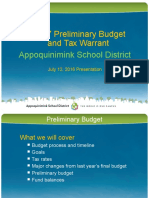 FY2017 Prelim Budget Presentation
