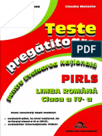 213371548 Teste Pregatitoare Pentru Evaluarea Nationala PIRLS Limba Romana Clasa a IV A