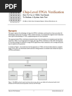 Chip-Level FPGA Verification: How To Use A VHDL Test Bench To Perform A System Auto Test