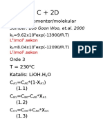 A + B C + 2D: Asumsi: Elementer/molekular