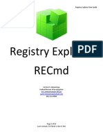 Registry Explorer Manual