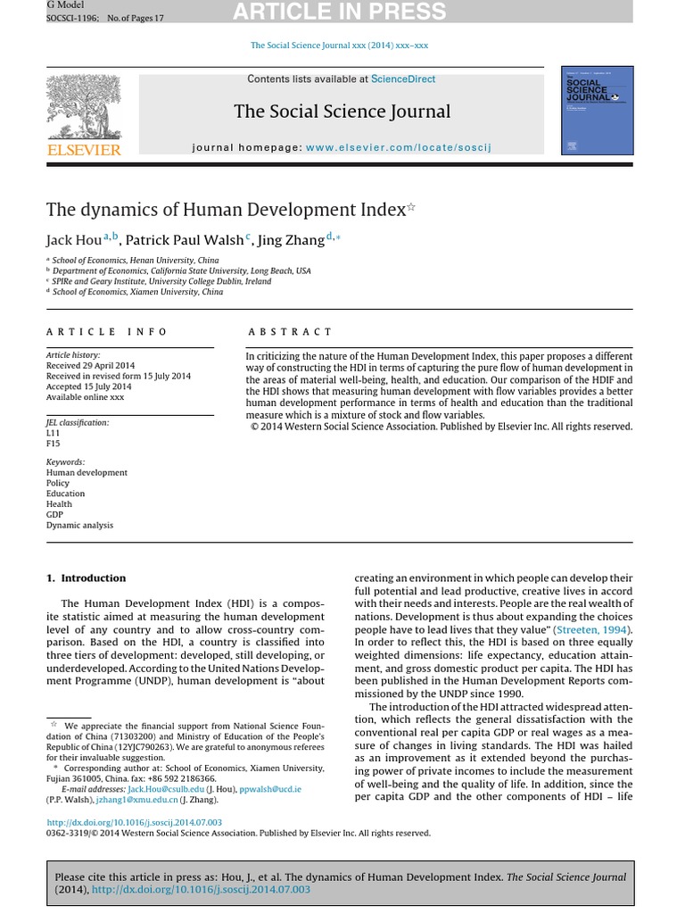 The Dynamics of Human Development Index PDF Papua New Guinea