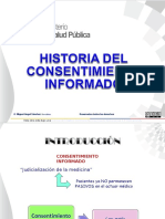 HISTORIA Del Consentimiento Informado