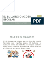 El Bullying o Acoso Escolar