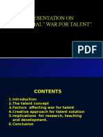 Presentation On The Global" War For Talent"