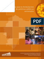 Guía Para La Formulación de Políticas Públicas Sectoriales