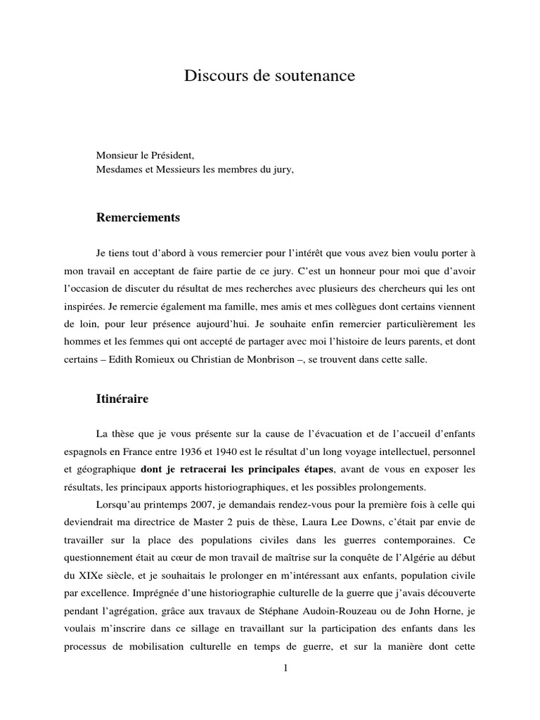 Keren Discours De Soutenance Pdf Politique De Gauche Espagne
