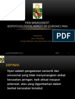 Biopsychological Aspect of Pain - Role of Psychologist