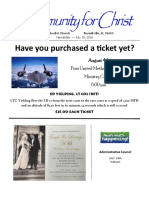 Have You Purchased A Ticket Yet?: Community For Christ