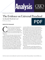 The Evidence On Universal Preschool