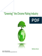 "Greening" The Chrome Plating Industry: Matthew Johnson