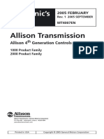 Allison Transmission-1K 2K Mechanic's Tips 4th Gen