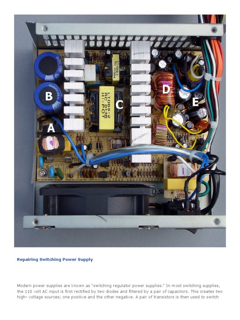 Repairing Switching Power Supply PDF Power Supply Detector (Radio)