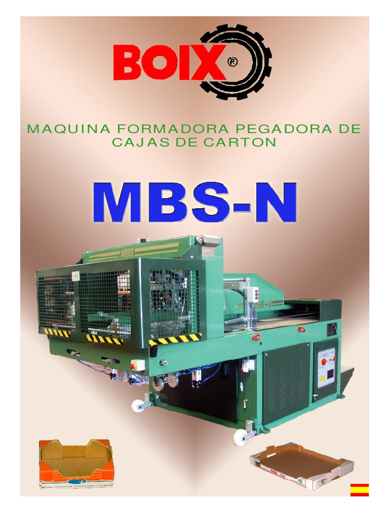 Máquina Formadora de Cajas MBS-N Boix | PDF | Informática | Tecnología
