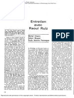 Entretien Avec Raoul Ruiz PDF